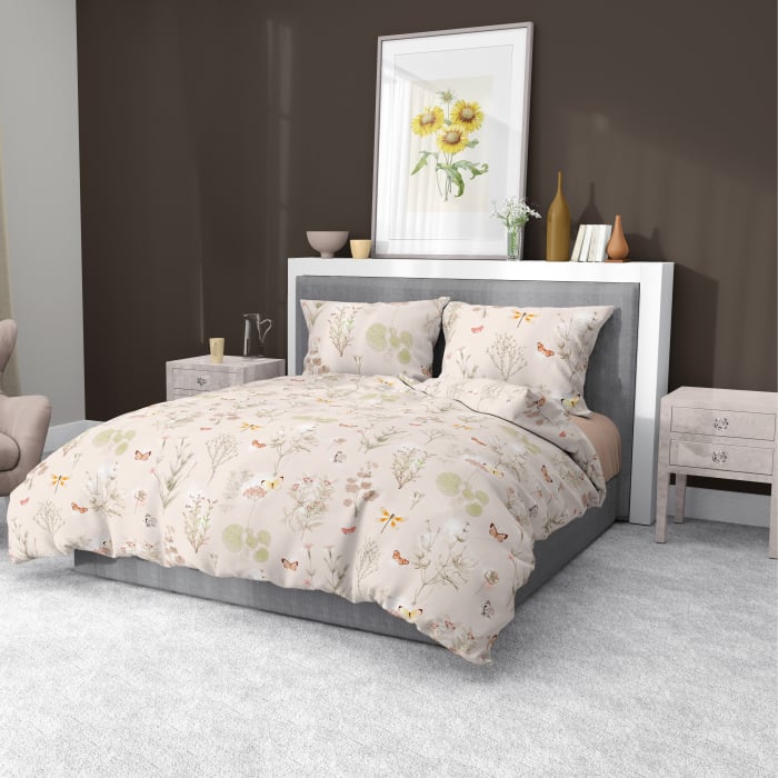 Herba - Set lenjerie pat dublu, 100% Bumbac Ranforce - 4 piese [3]