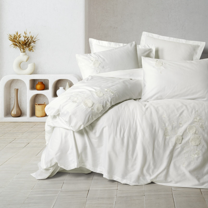 Gembira - Lenjerie pat dublu, 100% Bumbac - 6 piese [2]