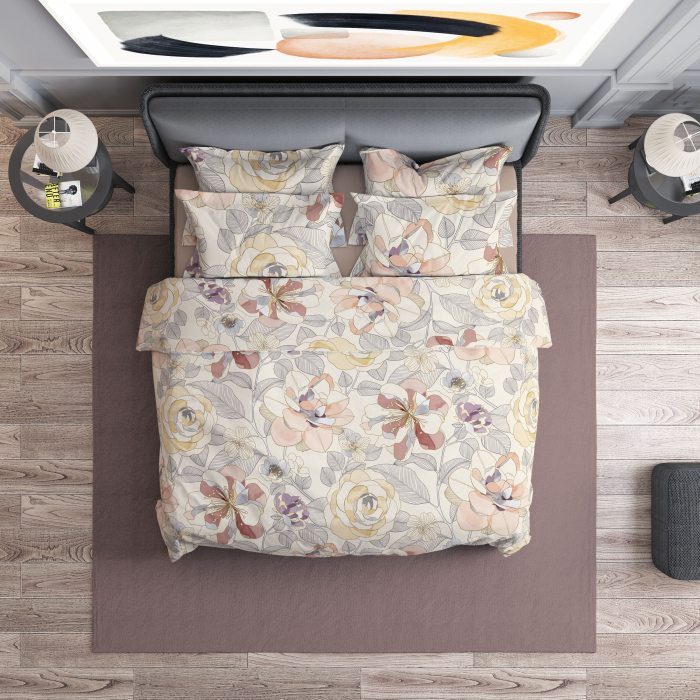 Persia - Set lenjerie pat dublu, 100% Bumbac Ranforce - 4 piese [5]