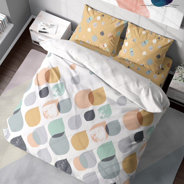 Serena - Set lenjerie pat dublu, 100% Bumbac Ranforce - 4 piese [6]