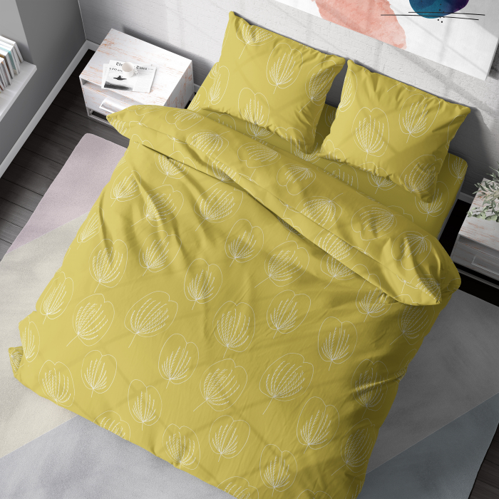 Grace Reverse - Set lenjerie pat dublu, 100% Bumbac Ranforce - 4 piese [7]