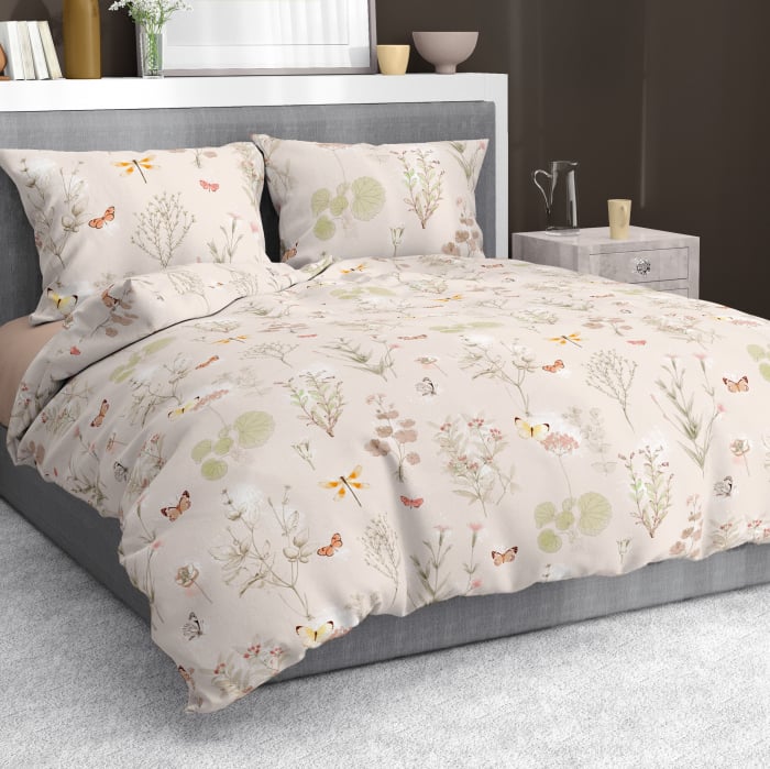 Herba - Set lenjerie pat dublu, 100% Bumbac Ranforce - 4 piese [2]