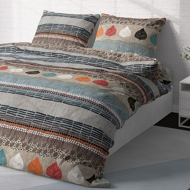 Kaya - Lenjerie pat dublu, 100% Bumbac Ranforce - Motive Etnice - 4 piese [2]