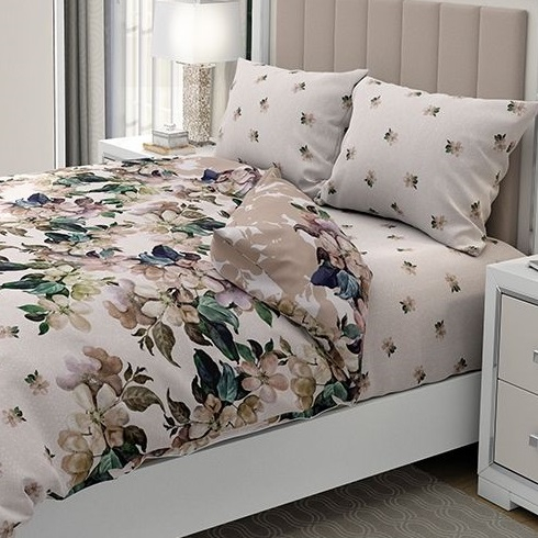 Laura - Set lenjerie pat dublu, 100% Bumbac Ranforce - 4 piese [1]