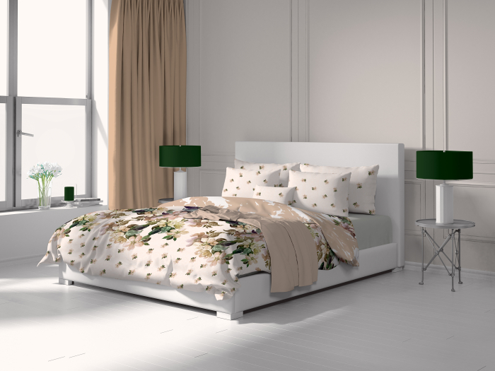 Laura - Set lenjerie pat dublu, 100% Bumbac Ranforce - 4 piese [6]