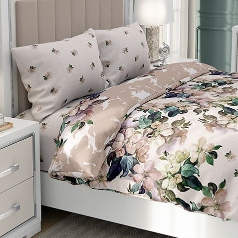 Laura - Set lenjerie pat dublu, 100% Bumbac Ranforce - 4 piese [5]