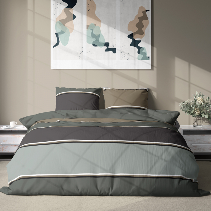 Johannes - Lenjerie de pat - pat dublu - 100% Viscoza - 3 piese [2]