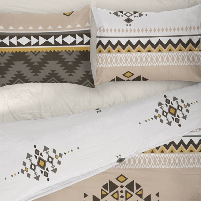 Mendis - Lenjerie pat dublu, 100% Bumbac Ranforce - Motive Etnice - 4 piese [7]