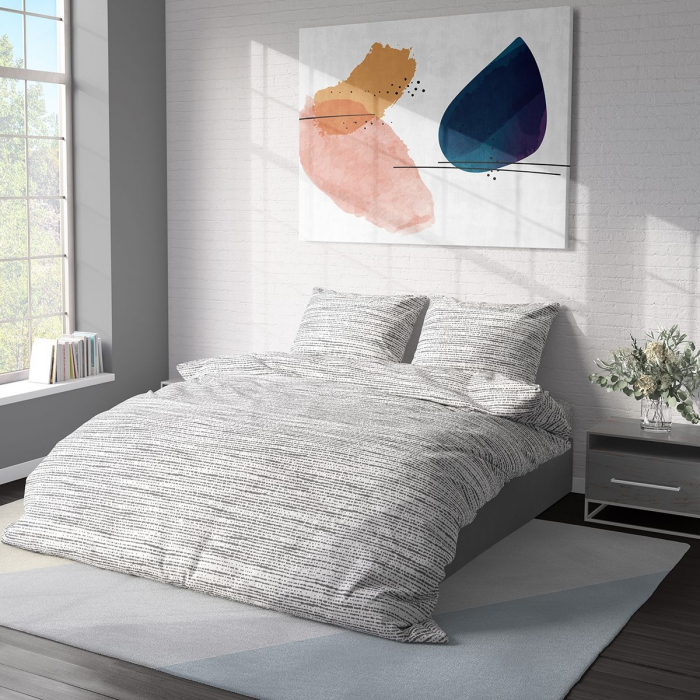 Mist Reverve - Set lenjerie pat dublu, 100% Bumbac Ranforce - 4 piese [7]