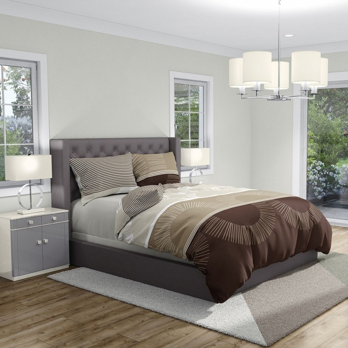 Mochaccino - Set lenjerie pat dublu, 100% Bumbac Ranforce - 4 piese [4]