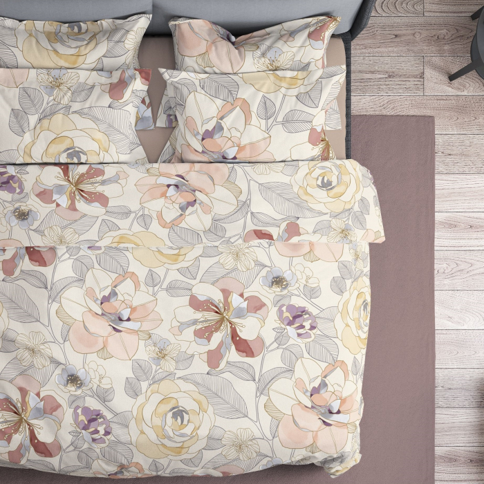 Persia - Set lenjerie pat dublu, 100% Bumbac Ranforce - 4 piese [4]