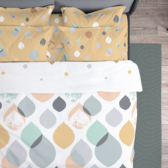 Serena - Set lenjerie pat dublu, 100% Bumbac Ranforce - 4 piese [2]