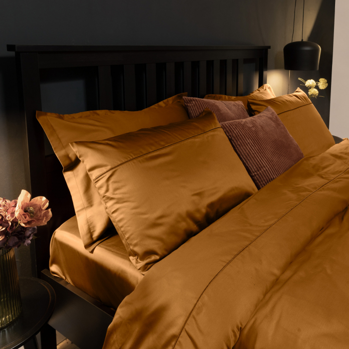 Sateen Antique - Set lenjerie pat dublu, 100% Bumbac Satinat - 3 piese [1]