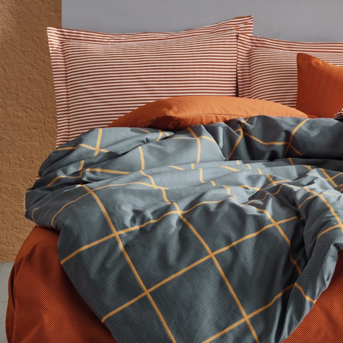 Stark - Lenjerie pat dublu, 100% Bumbac - 4 piese [1]