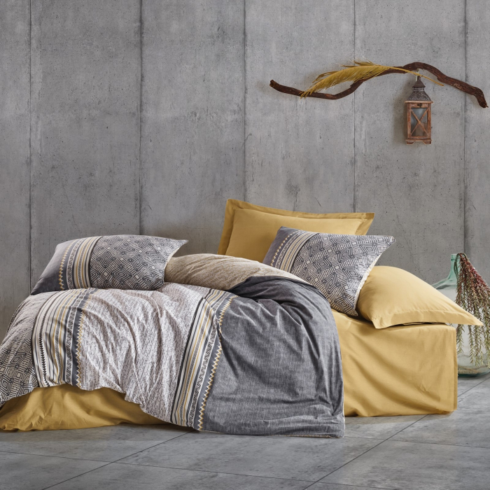 Nedra - Lenjerie pat dublu, 100% Bumbac - 4 piese [2]