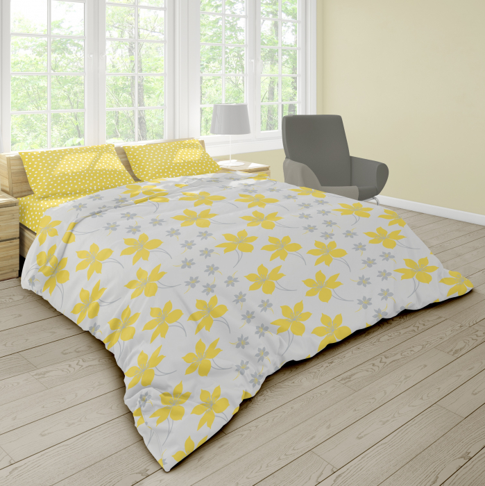 Cressida - Set lenjerie pat dublu, 100% Bumbac Ranforce - 4 piese [8]