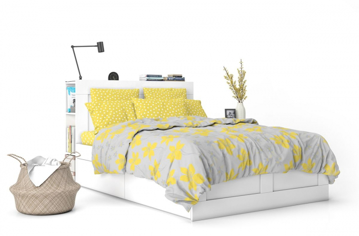 Cressida - Set lenjerie pat dublu, 100% Bumbac Ranforce - 4 piese [6]