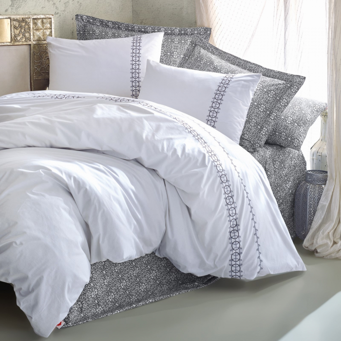 Paola - Lenjerie pat dublu, 100% Bumbac - 6 piese [2]