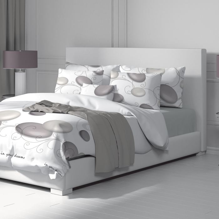 Zen - Set lenjerie pat dublu, 100% Bumbac Ranforce - 4 piese [3]