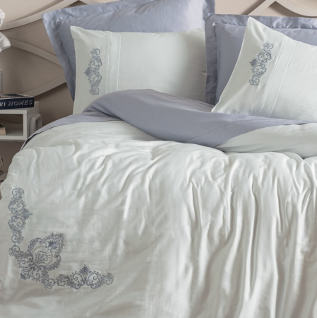 Lenjerii de pat Premium - Biana - Lenjerie pat dublu, 100% Bumbac - 6 piese