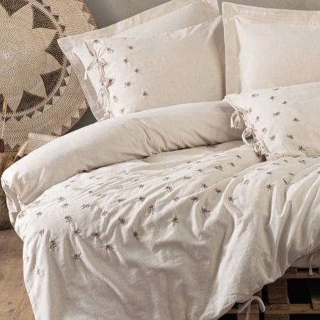 Lenjerii de pat Premium - Arie - Lenjerie de pat din in și bumbac- 6 piese