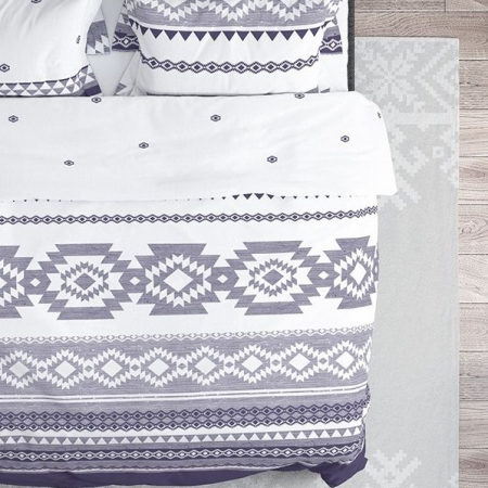 Astra - Lenjerie pat dublu, 100% Bumbac Ranforce - Motive Etnice - 4 piese [5]