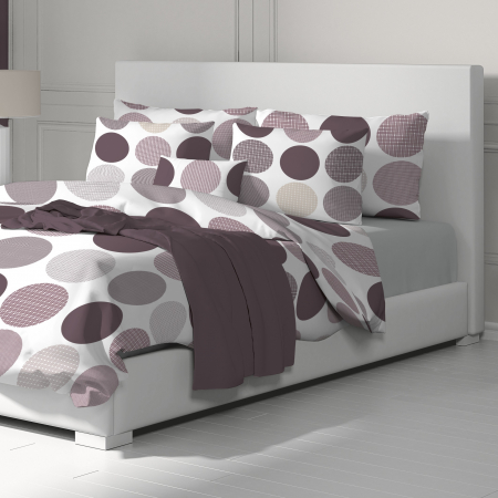 Ava - Set lenjerie pat dublu, 100% Bumbac Ranforce - 4 piese [3]