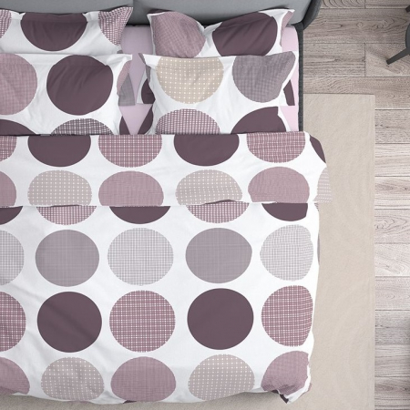 Ava - Set lenjerie pat dublu, 100% Bumbac Ranforce - 4 piese [4]