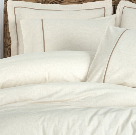 Banded Kahve - Lenjerie de pat din in și bumbac- 6 piese [3]