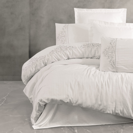 Genny - Lenjerie pat dublu, 100% Bumbac - 6 piese [1]