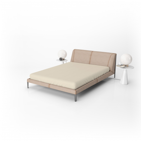 Cearsaf de pat Ecru 240/260 cm 100% bumbac ranforce [3]