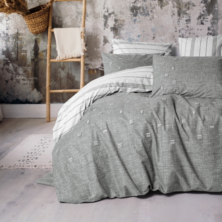 Lenjerii Pattern Lab - Patara - Lenjerie pat dublu, 100% Bumbac - 6 piese