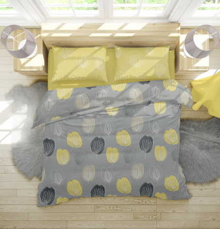 Grace - Set lenjerie pat dublu, 100% Bumbac Ranforce - 4 piese [5]