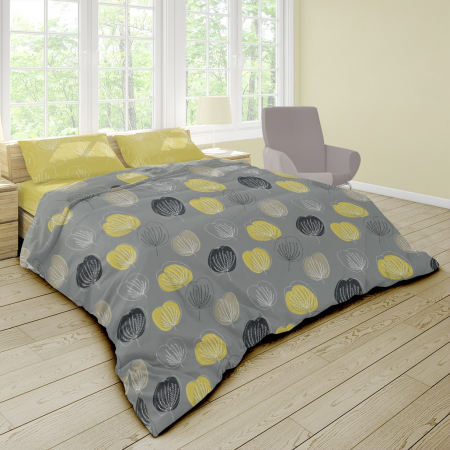 Grace - Set lenjerie pat dublu, 100% Bumbac Ranforce - 4 piese [3]