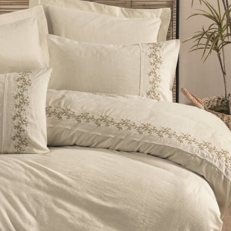 Lenjerii de pat Premium - Darian - Lenjerie de pat din in și bumbac- 6 piese