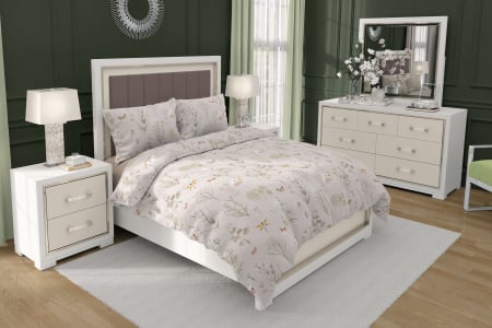 Herba - Set lenjerie pat dublu, 100% Bumbac Ranforce - 4 piese [5]