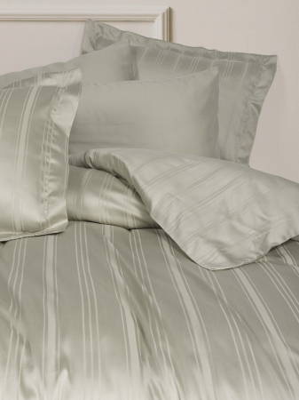 Stripe Bej - Lenjerie pat dublu, 60% Bambus 40% Bumbac - 6 piese [3]