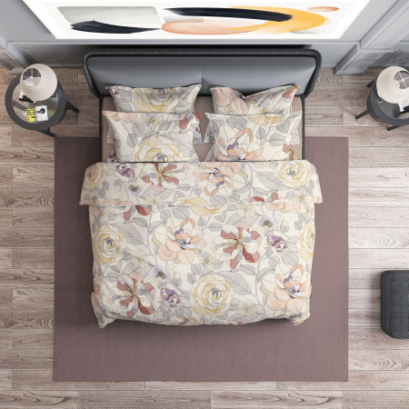 Persia - Set lenjerie pat dublu, 100% Bumbac Ranforce - 4 piese [4]