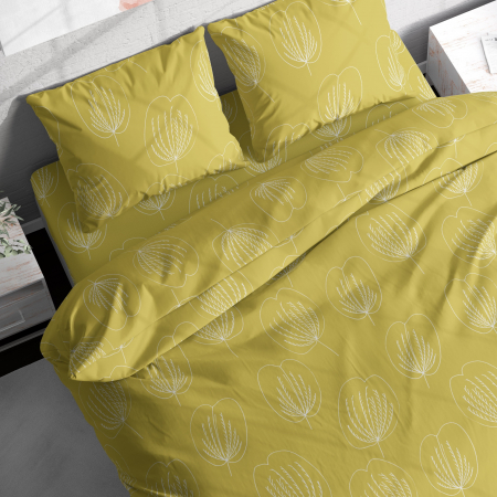 Grace Reverse - Set lenjerie pat dublu, 100% Bumbac Ranforce - 4 piese [1]