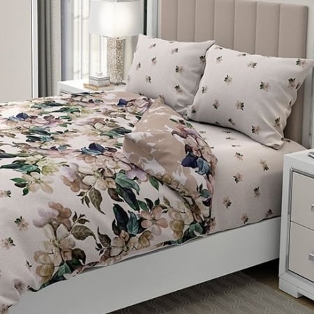 Lenjerii Pattern Lab - Laura - Set lenjerie pat dublu, 100% Bumbac Ranforce - 4 piese