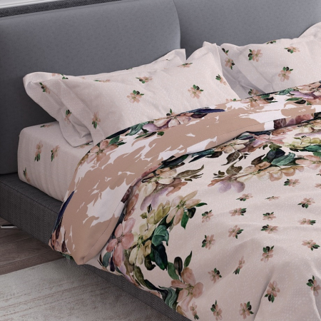 Laura - Set lenjerie pat dublu, 100% Bumbac Ranforce - 4 piese [2]