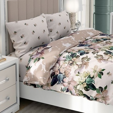 Laura - Set lenjerie pat dublu, 100% Bumbac Ranforce - 4 piese [4]