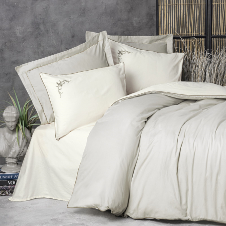 Teresa - Lenjerie pat dublu, 100% Bumbac 300 TC - 6 piese [1]