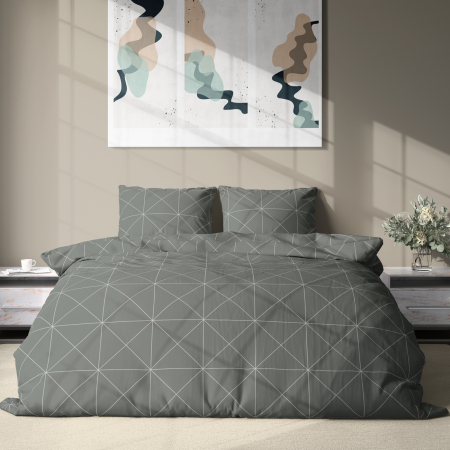 Arthur - Lenjerie de pat - pat dublu - 100% Viscoza - 3 piese [1]