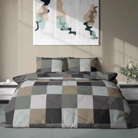 Dion - Lenjerie de pat - pat dublu - 100% Viscoza - 3 piese [1]