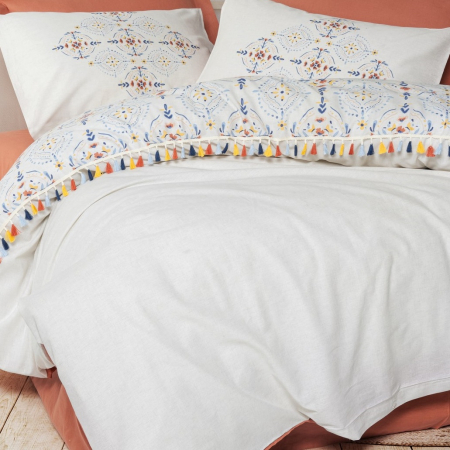 Lenjerii Pattern Lab - Milis - Lenjerie pat dublu, 100% Bumbac - 4 piese