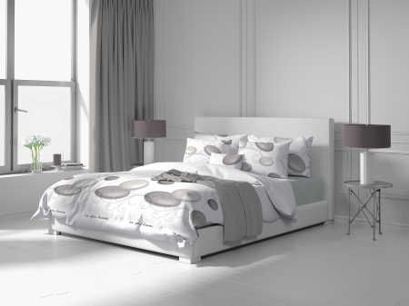 Zen - Set lenjerie pat dublu, 100% Bumbac Ranforce - 4 piese [5]