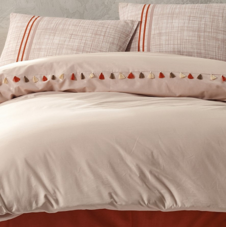 Merri - Lenjerie pat dublu, 100% Bumbac - 4 piese [1]