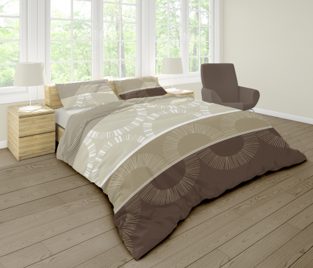 Mochaccino - Set lenjerie pat dublu, 100% Bumbac Ranforce - 4 piese [6]