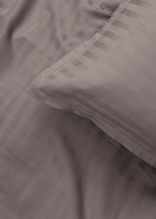 Seville Lux - Gri Inchis - Set lenjerie pat dublu, 100% Bumbac Satinat - 3 piese [2]